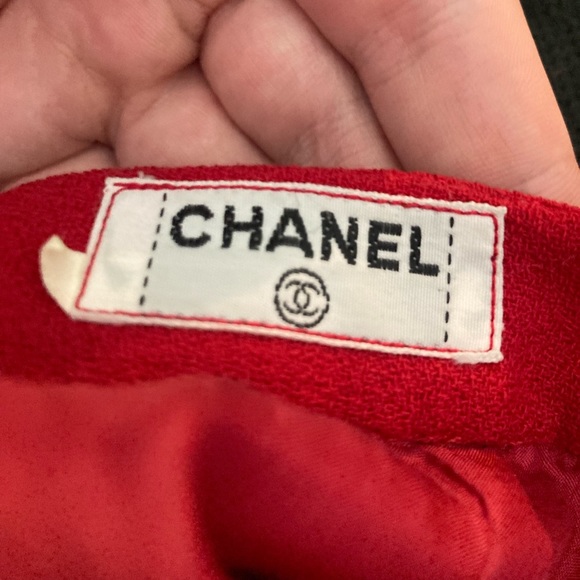 Chanel Classic Red Two Piece Shirt and Dress - Picture 6 of 6